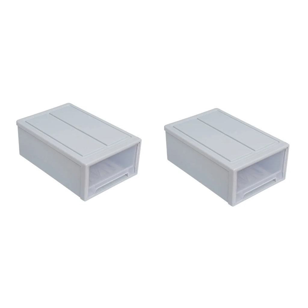 Stackable Transparent Storage Box Drawer Organizer a7