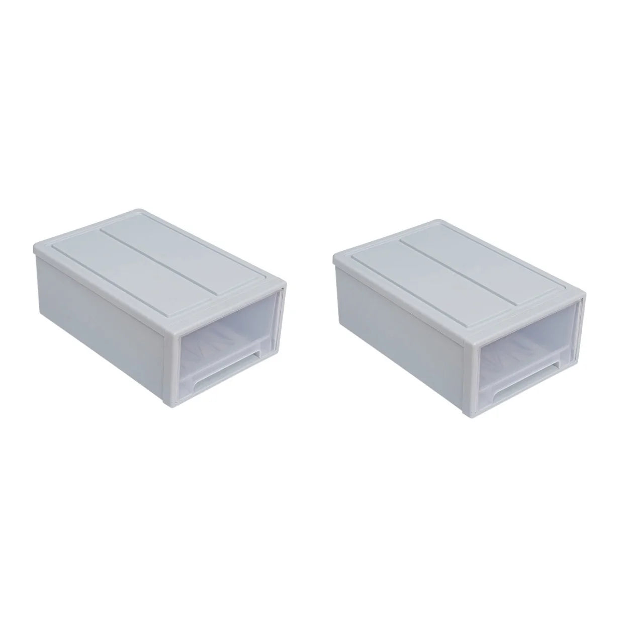 Stackable Transparent Storage Box Drawer Organizer a7