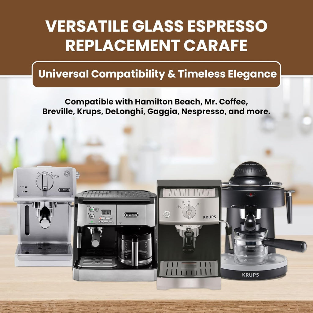 Glass Espresso Carafe Replacement 4-Cup a7