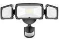 2pack LED Motion Sensor Outdoor Lights Security Lights,38W 4200LM Flood Lights Outdoor Motion Sensor Lights,6000K,IP65 Waterproof,3 Head Motion Detection Outdoor Lights for Yard Garage Porch-Black