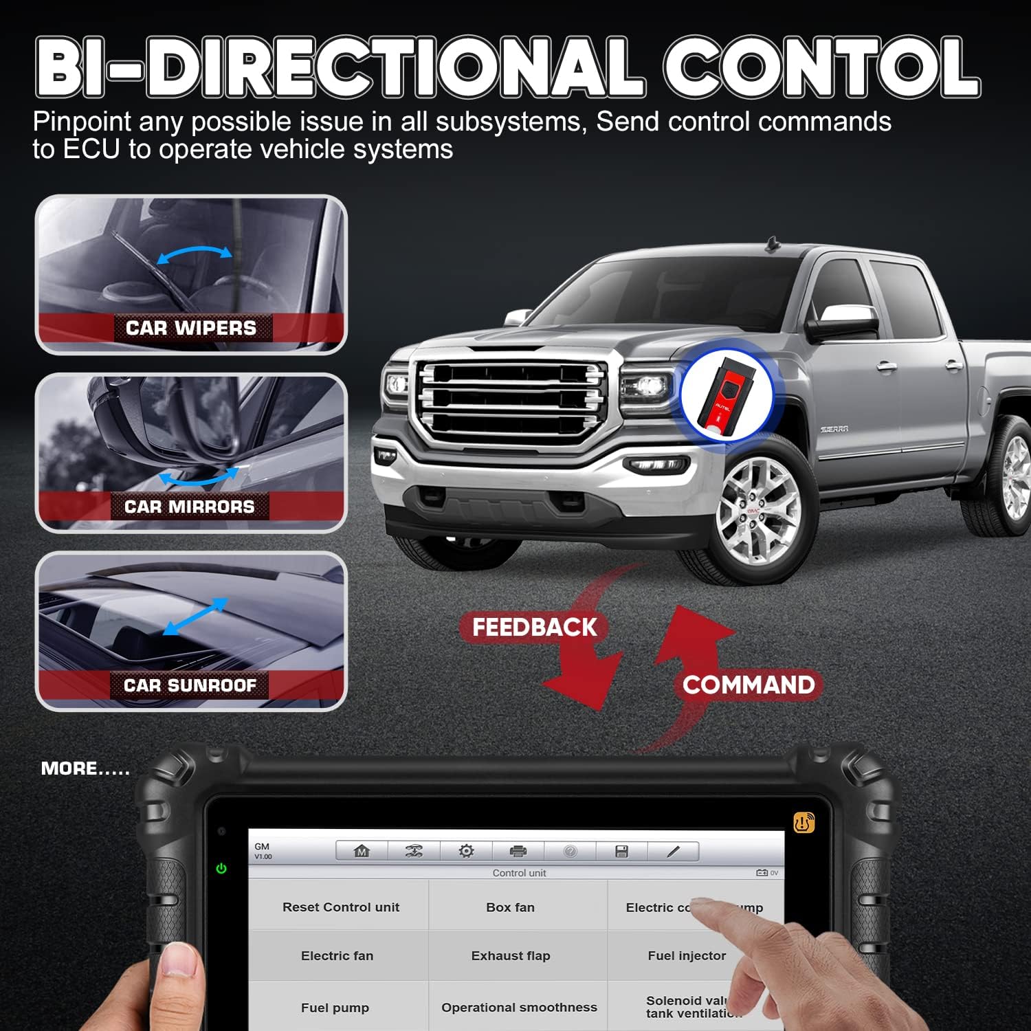 Diagnostic Scanner Tool with All Systems & TPMS Function A7