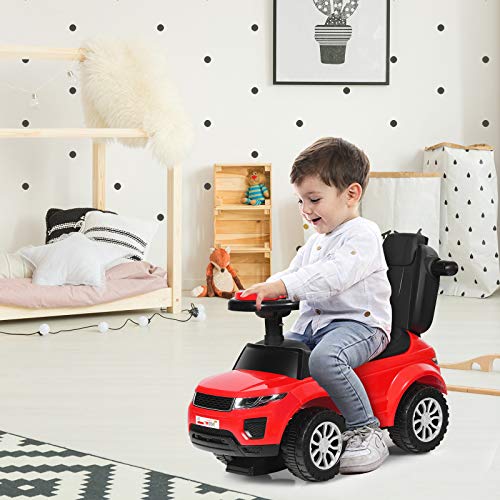 Ride on Push Car with Music, Light & Storage Pink 7q