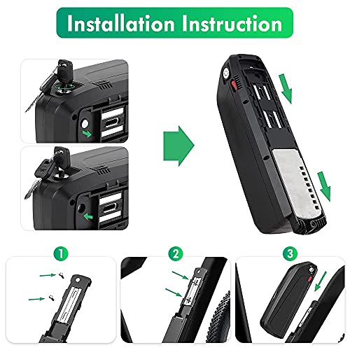36V 13Ah Ebike Battery Pack with Charger and BMS for Mountain Bike a7