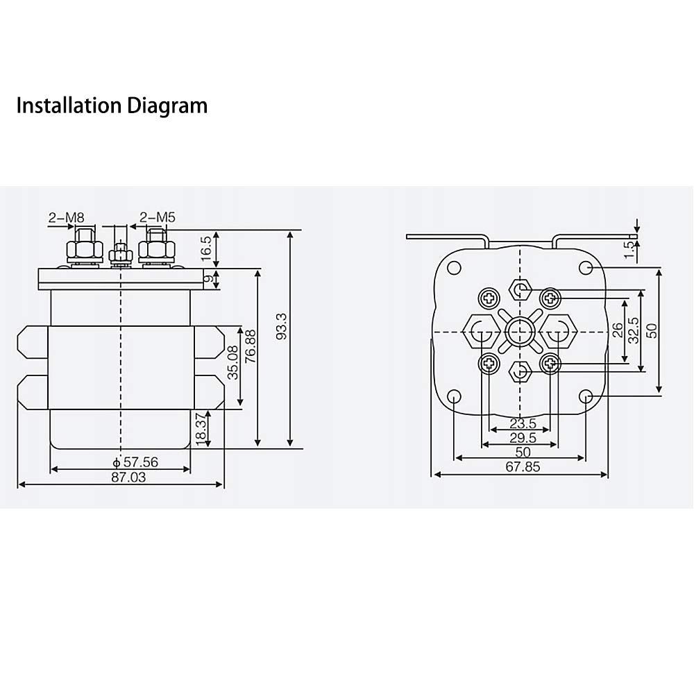 DC Contactor Single Pole 48V a7