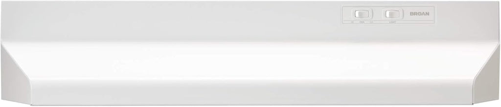 Under-Cabinet Range Hood with 2-Speed Fan and Light, 42-Inch White 7k