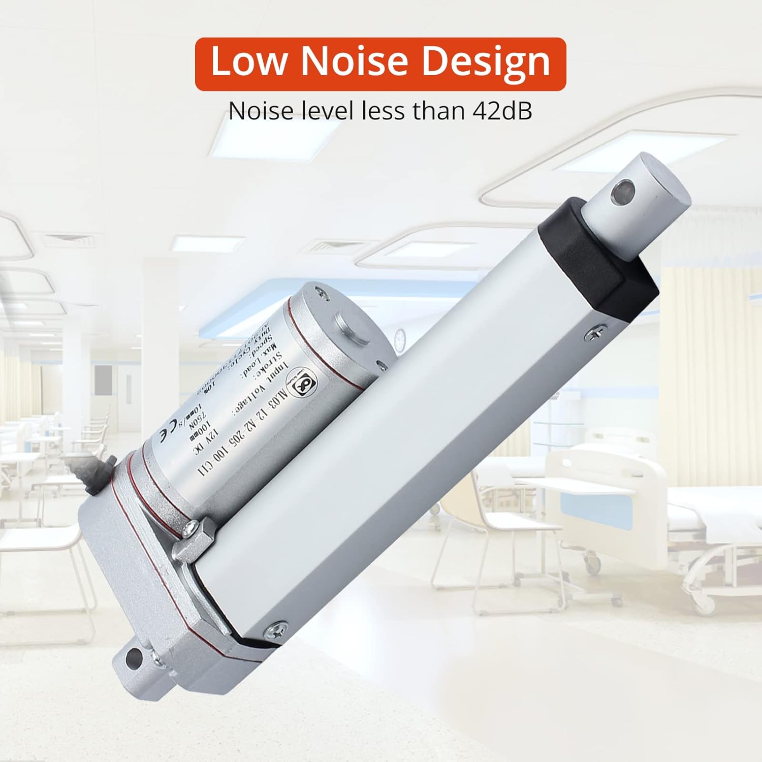 Electric Linear Actuator 100mm 12V Heavy Duty 750N A7