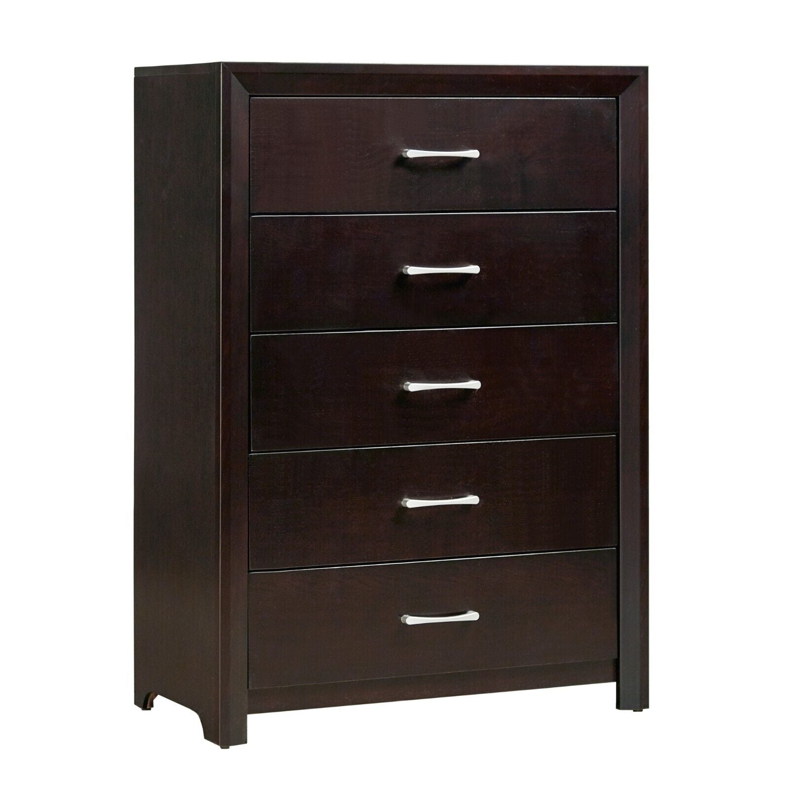 Full Bedroom Set 5pc Espresso Finish A7