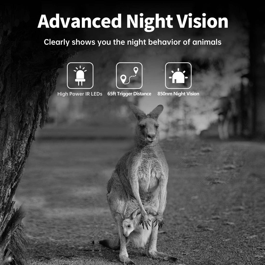 Trail Camera 4K 32MP with Night Vision 65ft a7
