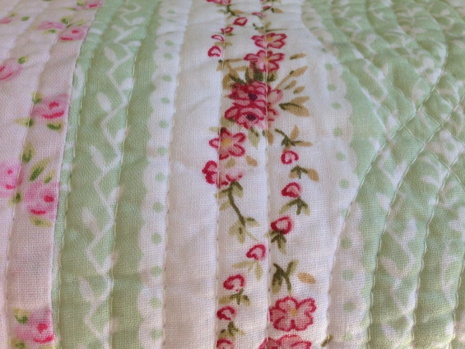 Vintage Roses 3 Piece King Quilt Set k7