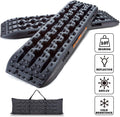 LEADRACKS Traction Boards for Off-Road Truck, Cars, Sand, Snow, Mud, 4X4 Recovery Traction Mats for Tire Traction Track Tool & Vehicle Extraction with Safety Reflective Stickers and Bag, 2 Pcs, Green