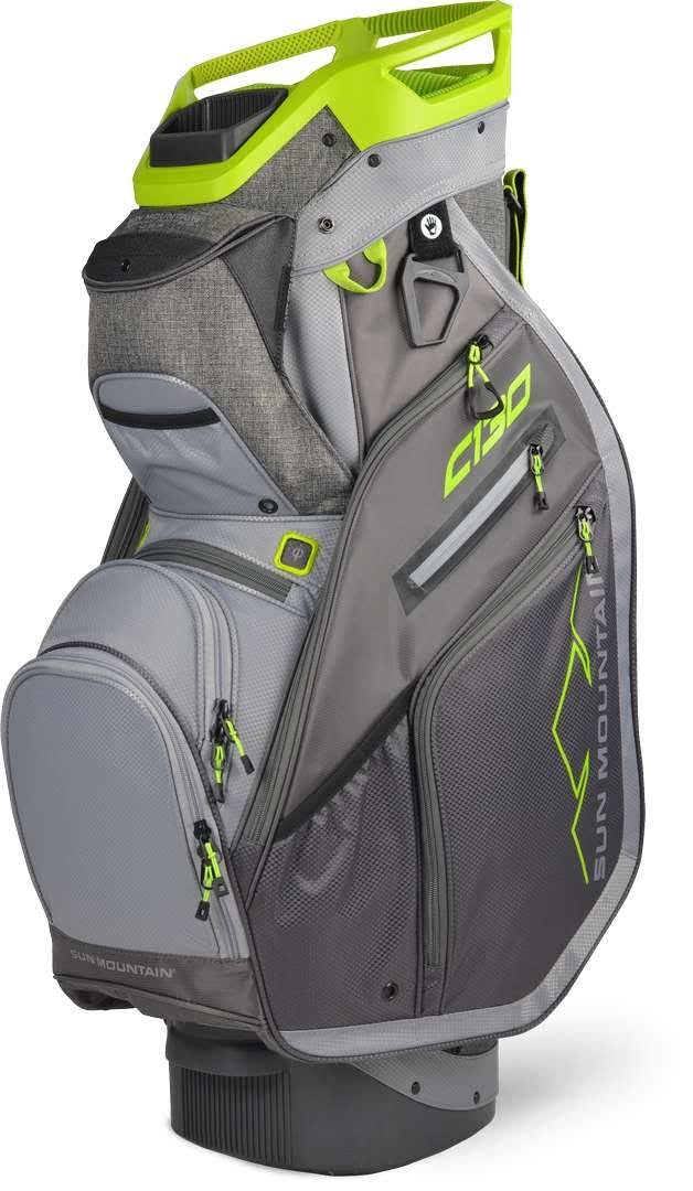 Golf Cart Bag Black Charcoal White Red k7