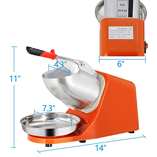 Ice Crusher Machine with Stainless Steel Blade, 300W for Home & Commercial Use 7k
