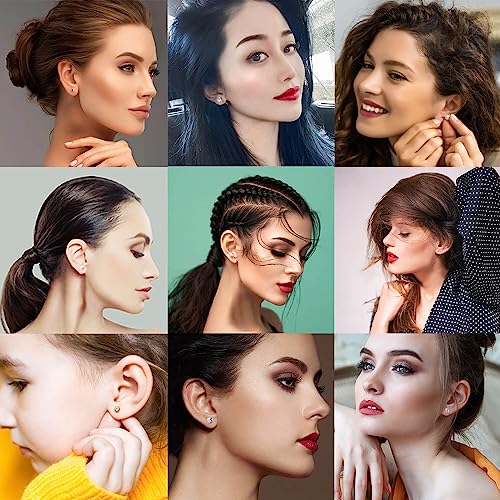 Ear Piercing Kit with CZ Earrings and Self Piercing Gun A7k