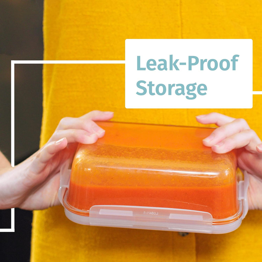 Glass Food Storage Containers with Locking Lids 4pk A7