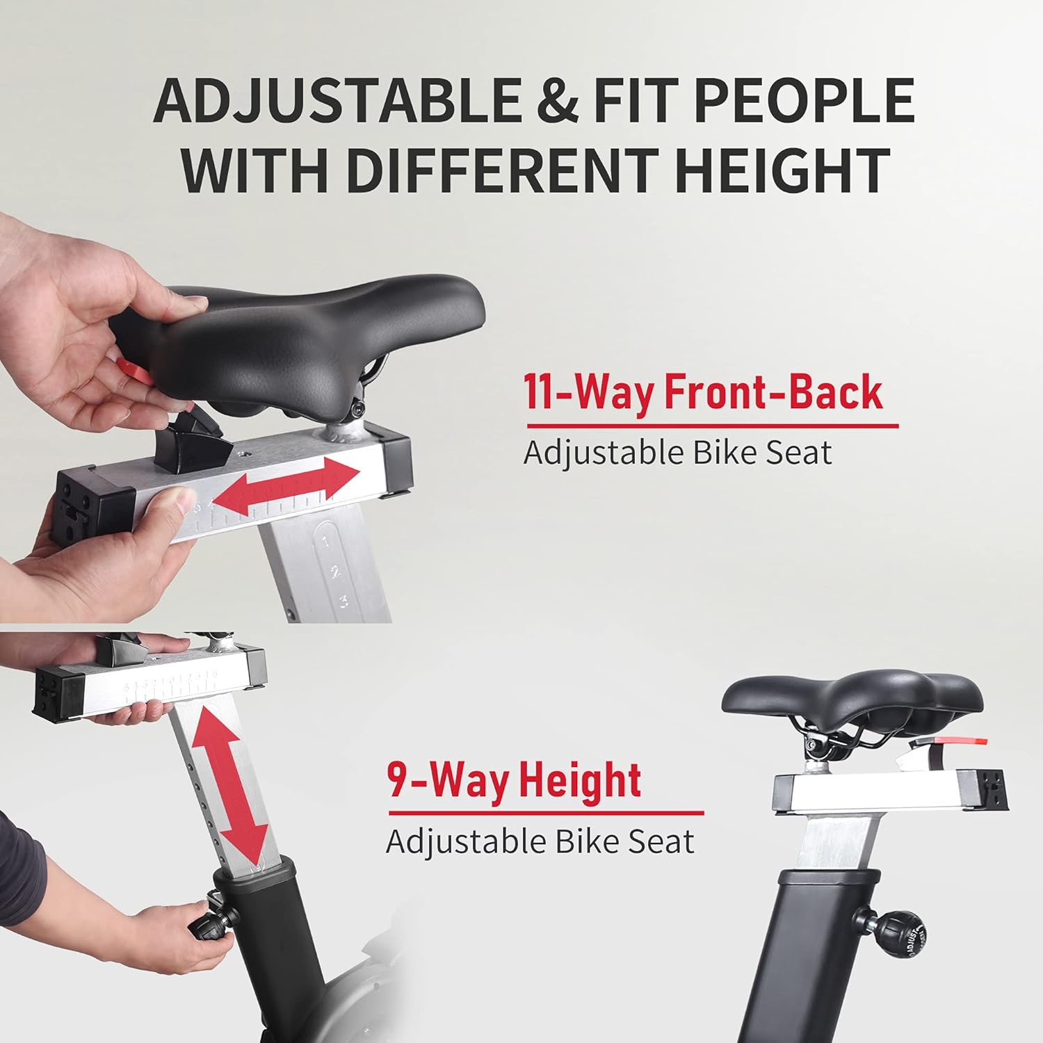 Exercise Bike Indoor Cycling Stationary Bicycle Air Resistance k7p