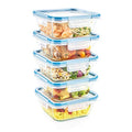 Snapware Total Solution 24-Pc Glass Food Storage Container Meal Prep Set with Plastic Lids, 4-Cup, 2-Cup & 1-Cup, BPA-Free Lids with 4 Locking Tabs, Microwave, Dishwasher, and Freezer Safe