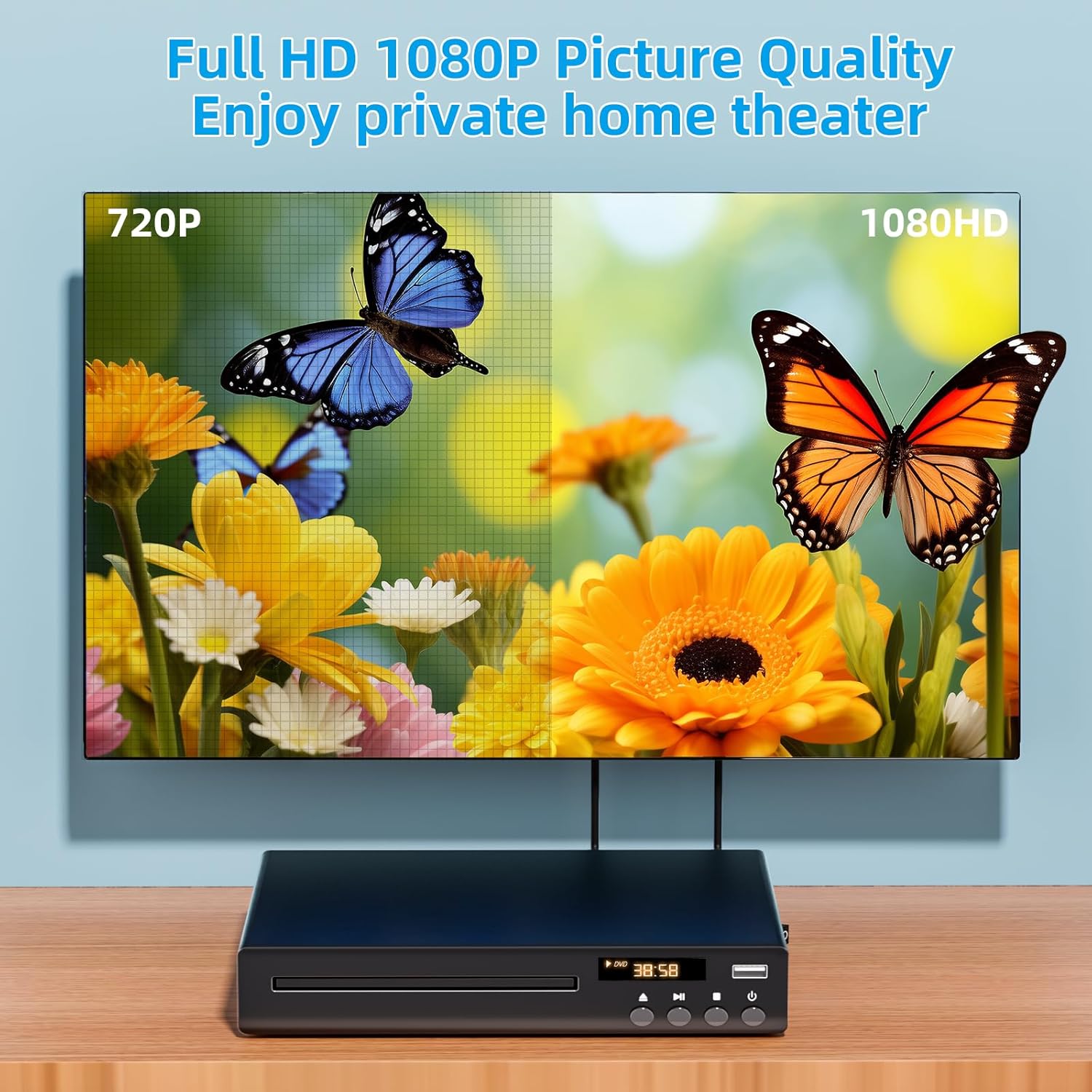 DVD Player for Smart TV with HDMI USB A7