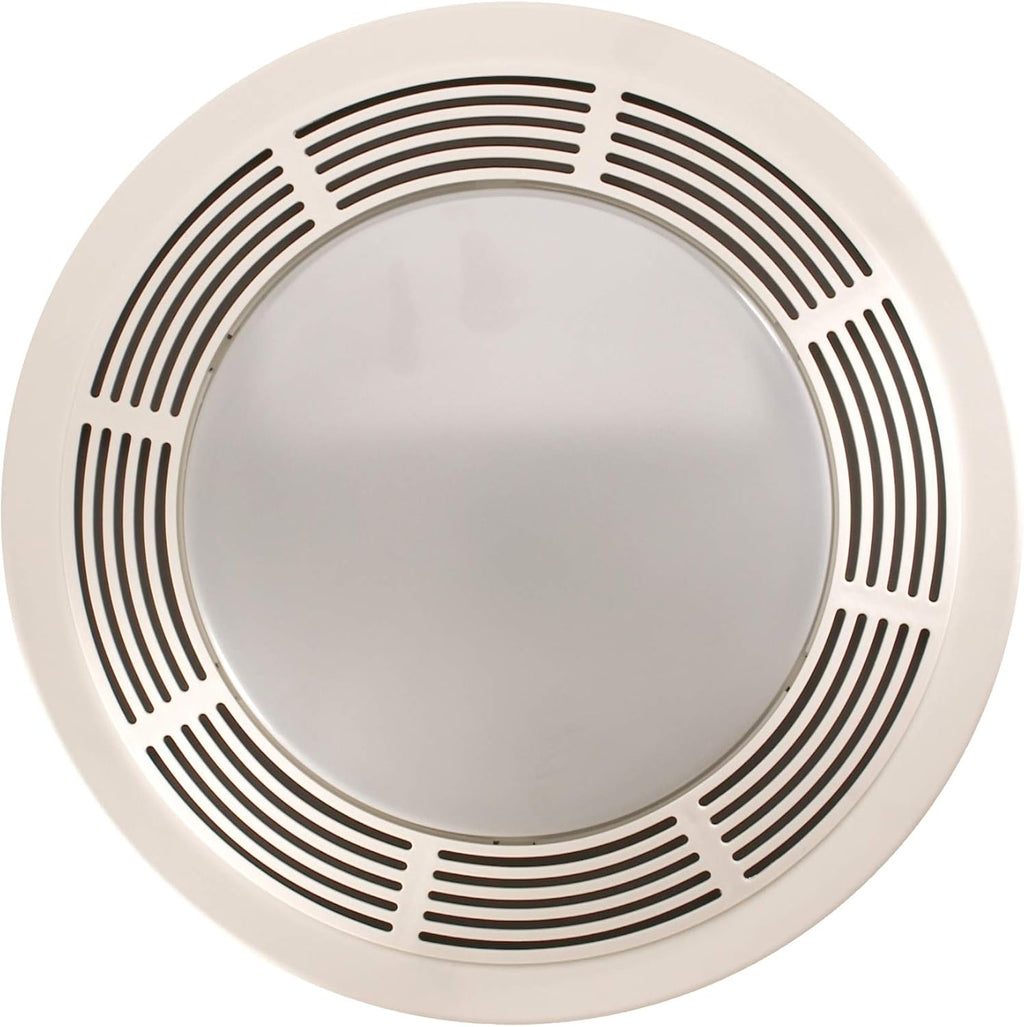 Broan-Nutone 8664RP Exhaust Fan and 100-Watt Incandescent Light with Glass Lens, Bathroom Ceiling Ventilation Fan, 100-Watts, 100 CFM
