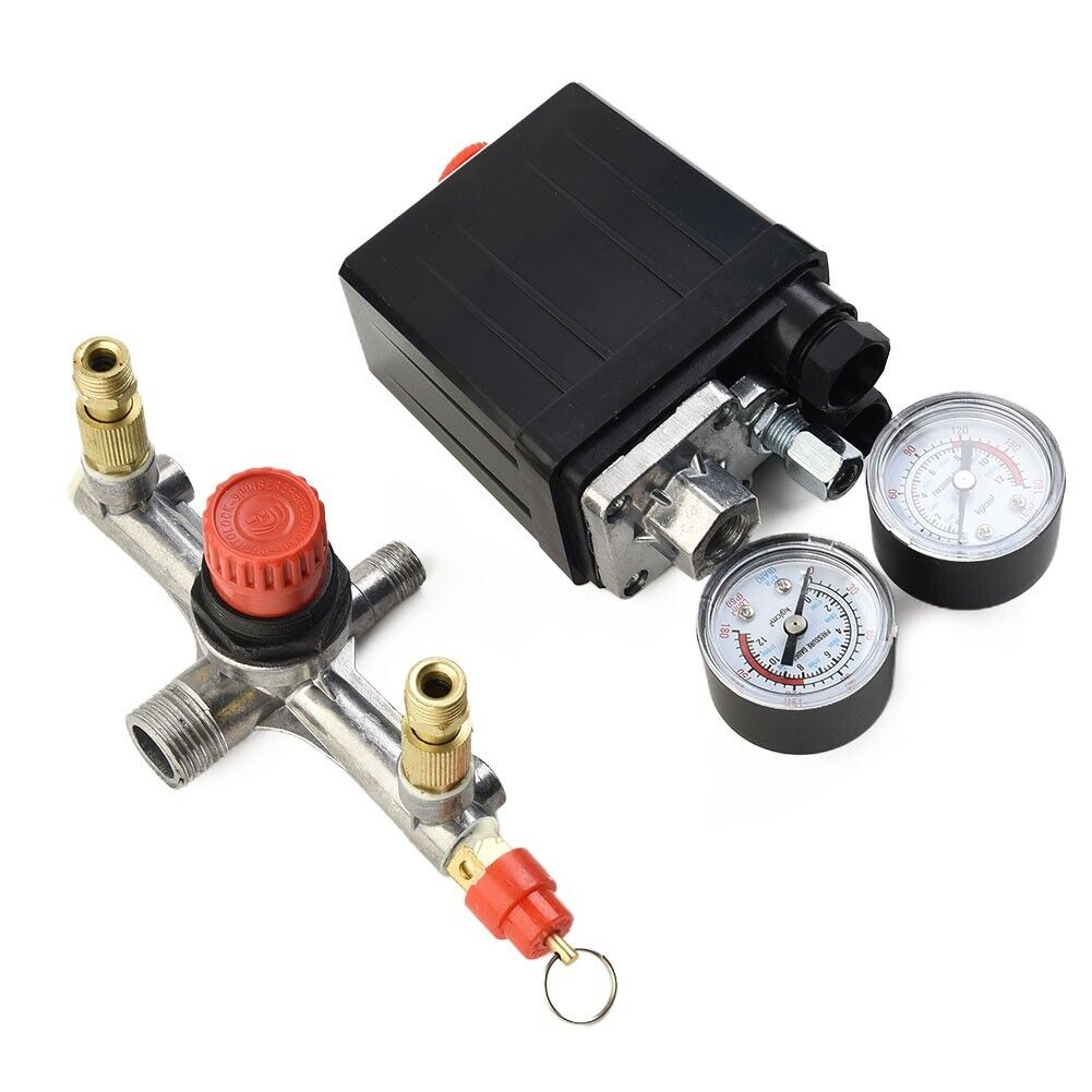 Air Compressor Pressure Switch Valve Manifold Assembly k7