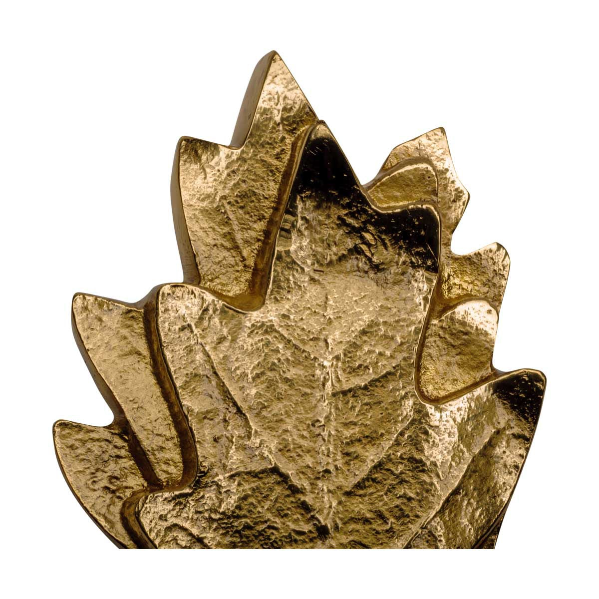 Solid Brass Oak Leaf Door Knocker 6in A7