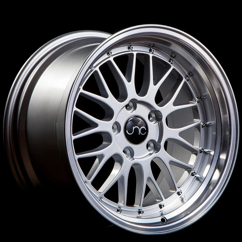 For 17X8.5 inch (1 Single Wheel Only) JNC Wheels - 17" JNC005 Silver Machine Lip Rim - 4X100/4X114.3 JNC Wheels-37177951500