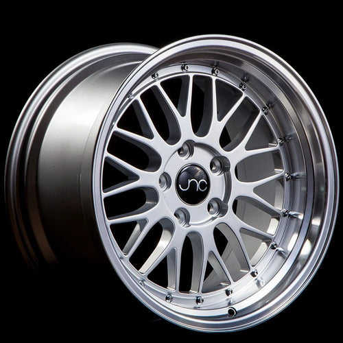For 17X8.5 inch (1 Single Wheel Only) JNC Wheels - 17" JNC005 Silver Machine Lip Rim - 4X100/4X114.3 JNC Wheels-37177951500