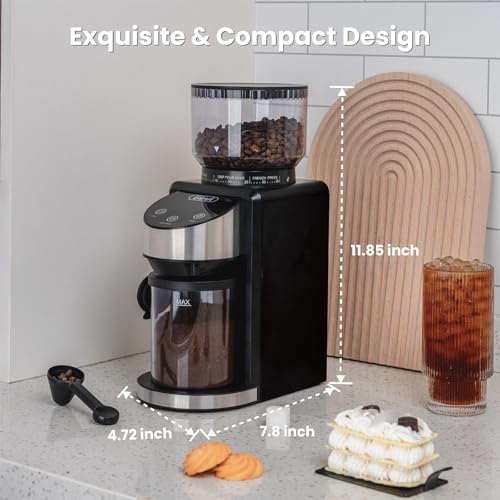 Conical Burr Coffee Grinder, Adjustable Mill, 35 Grind Settings a7