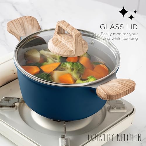 Nonstick Cookware Set with Frying Pans & Saucepans q7