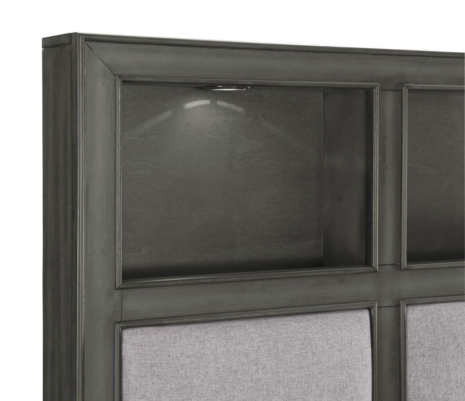 Platform Bed Queen with Storage USB Ports LED Headboard A7