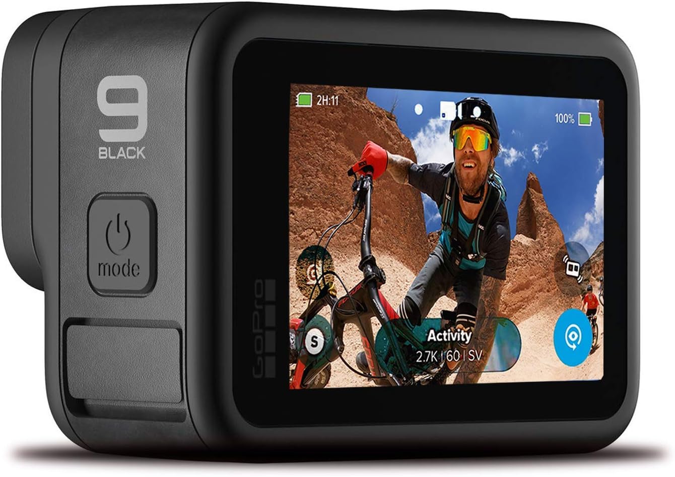 Action Camera Bundle with Hand Grip, SD Cards, Batteries & Case 5K Video 20MP Photos q7
