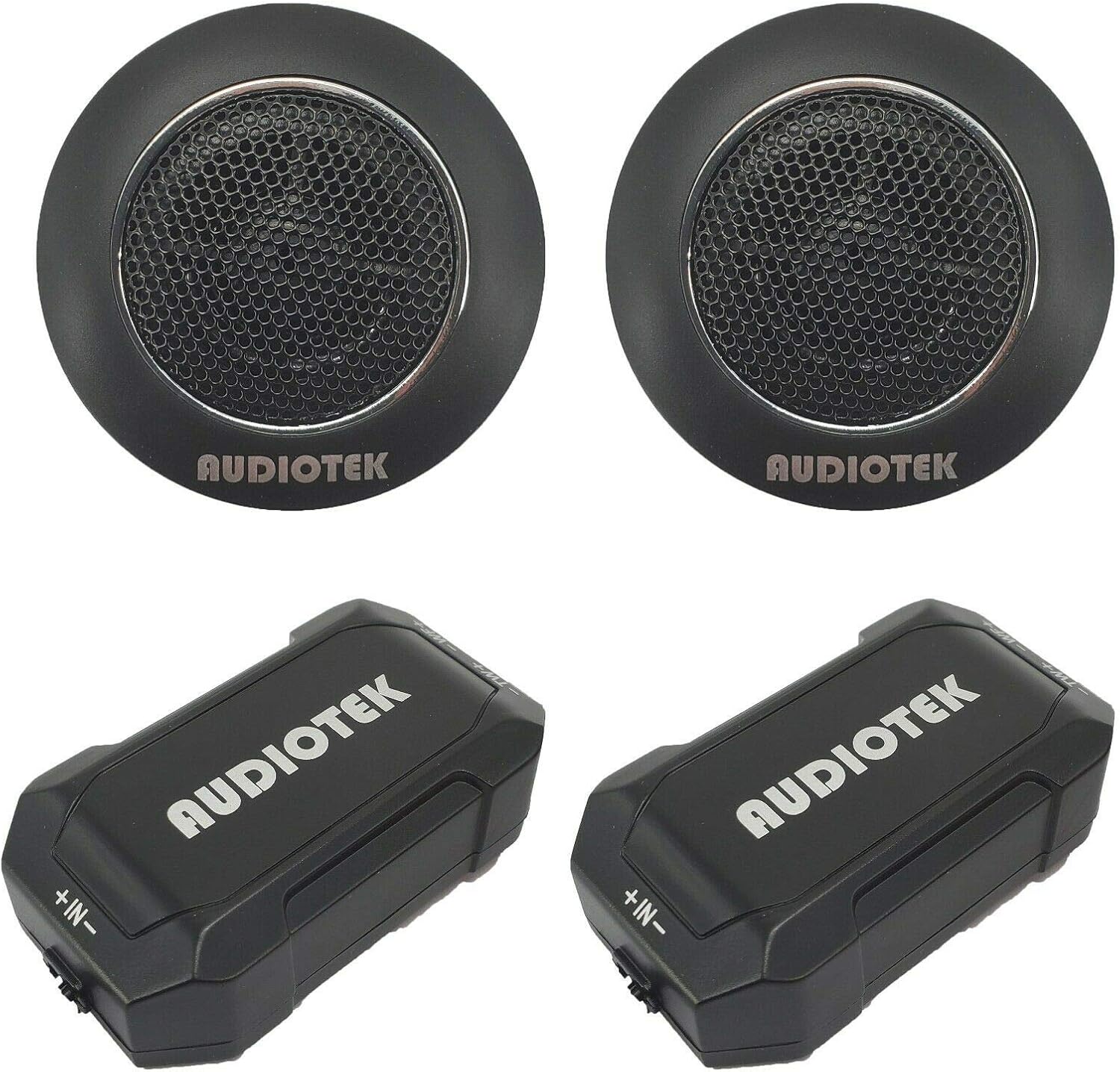 6.5" 2-Way Car Audio Component Speaker System with Woofers Tweeters & Crossovers x2 a7