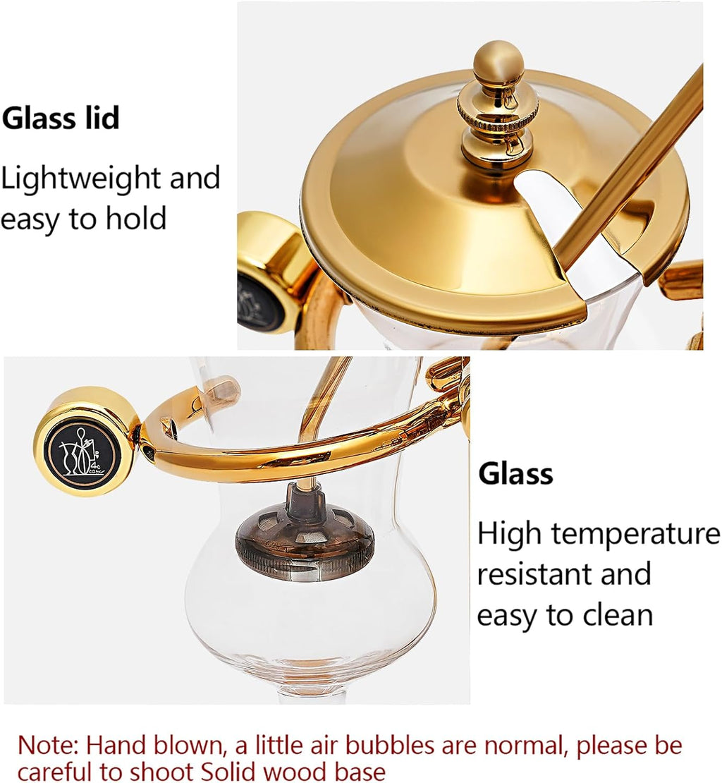 Coffee Syphon Brewer Gold Retro 7k