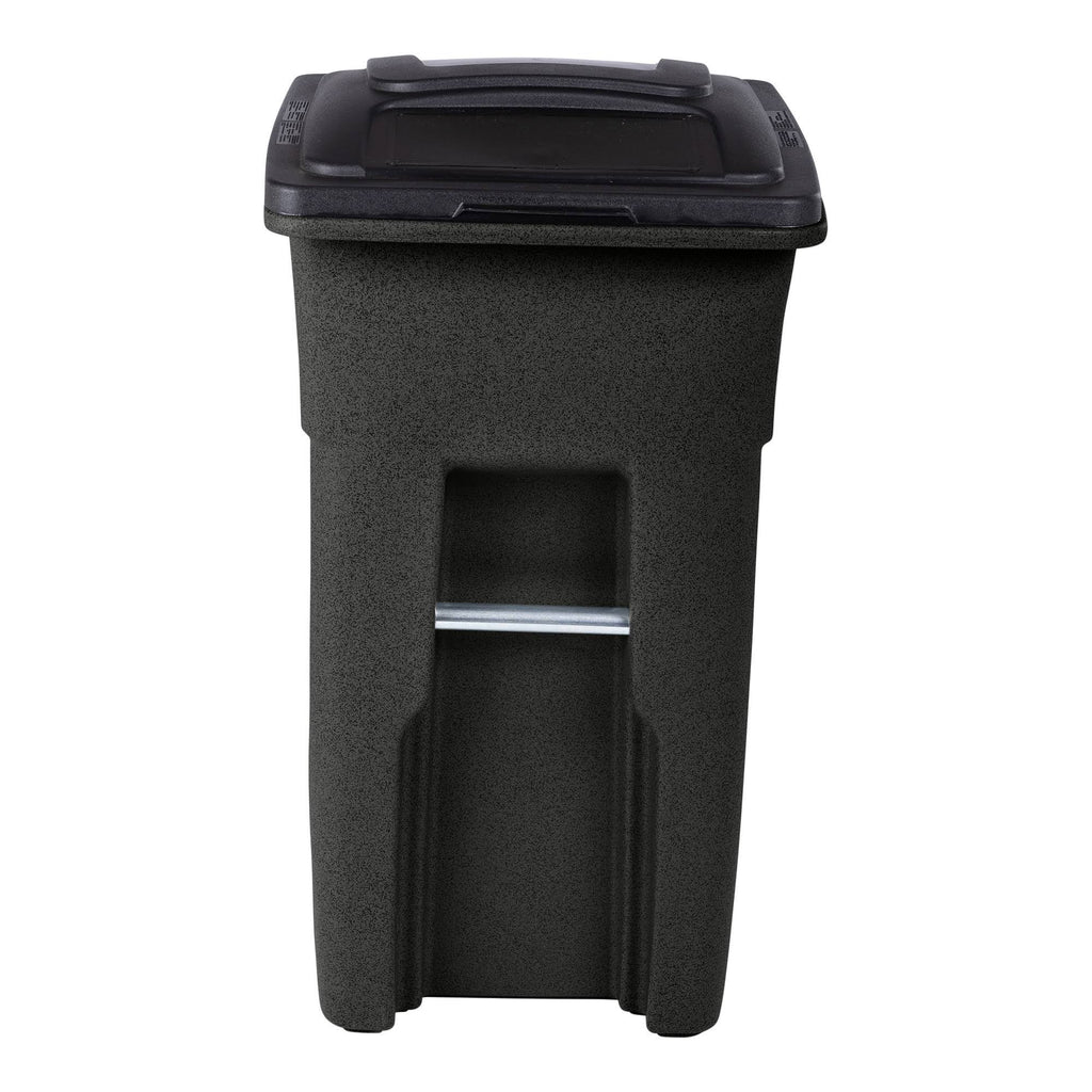 Trash Can with Quiet Wheels and Attached Lid k7