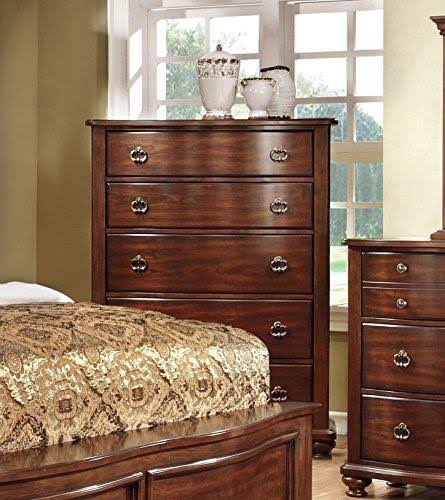 5 Drawer Chest Brown Cherry k7m