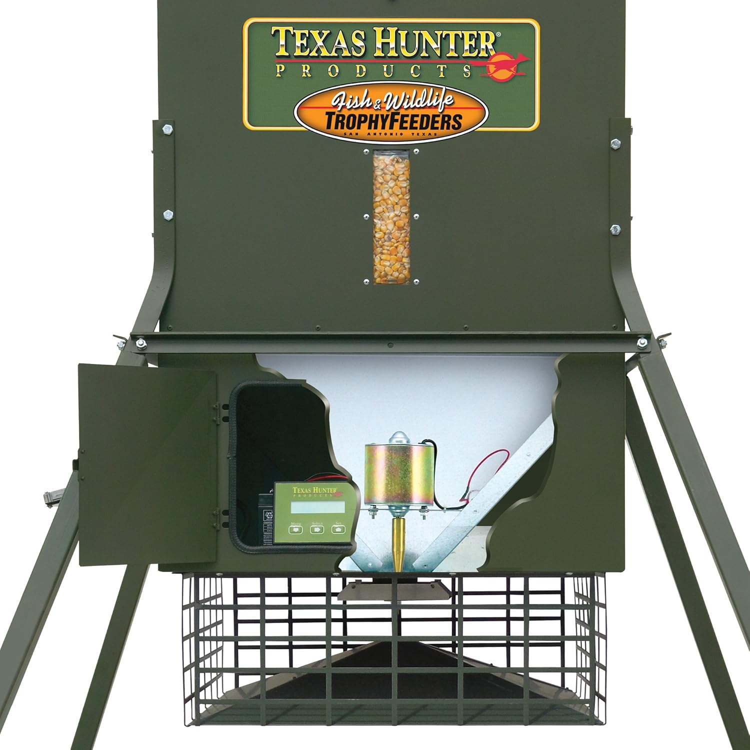 Deer Feeder with 4-Foot Stand, 300 lb Capacity 7k