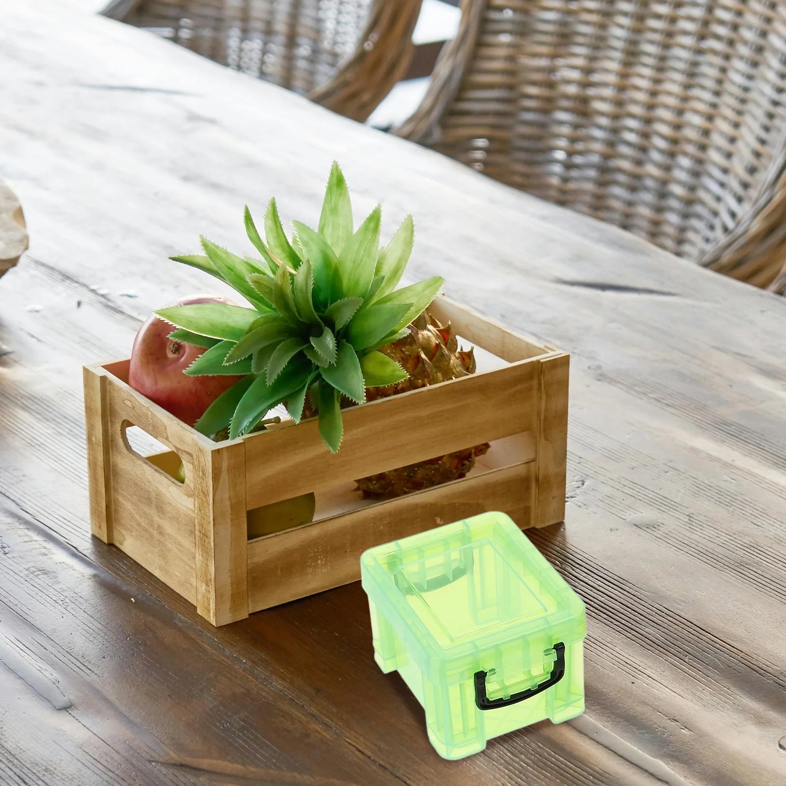 Small Plastic Storage Box with Lid 18 Pcs a7