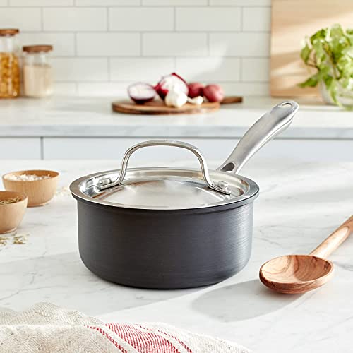 Nonstick 1-Quart Saucepan with Cover a7K