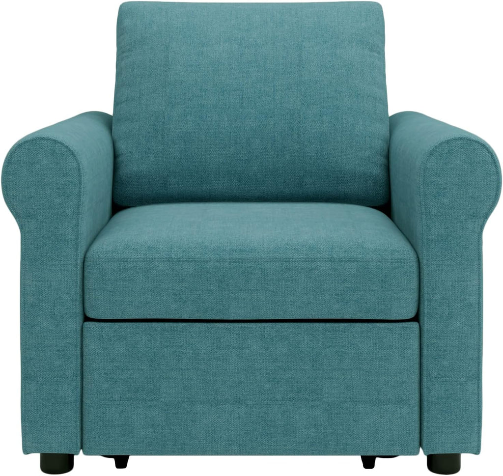 Sleeper Chair Convertible Sofa Bed, Teal K7
