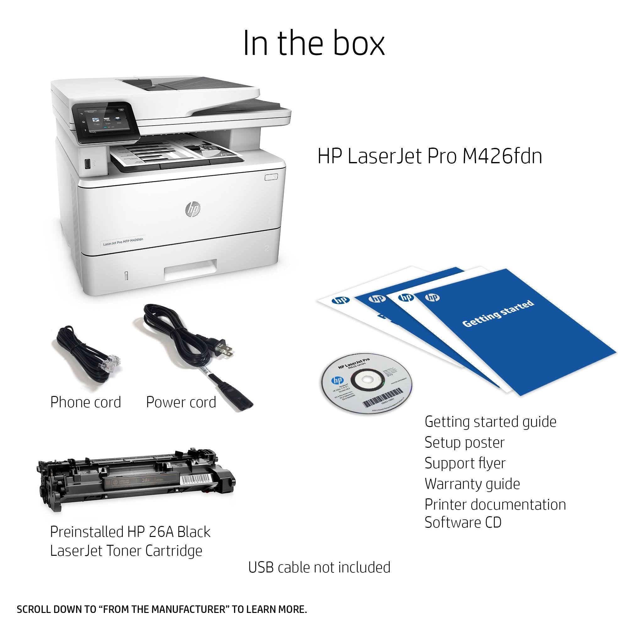 LaserJet Pro MFP M426fdn Printer 7k