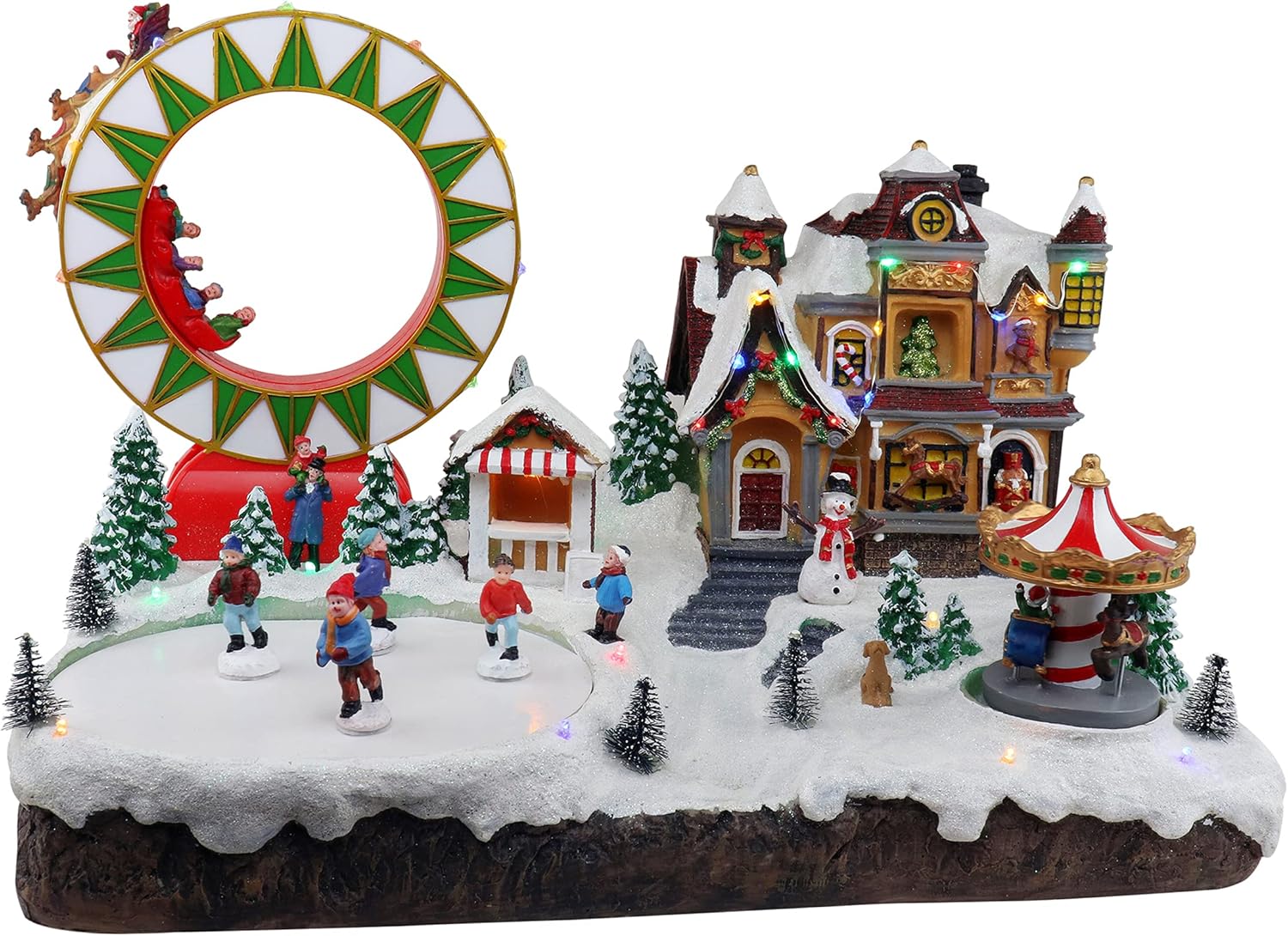 Christmas Carnival Animated Musical Village Decor k7