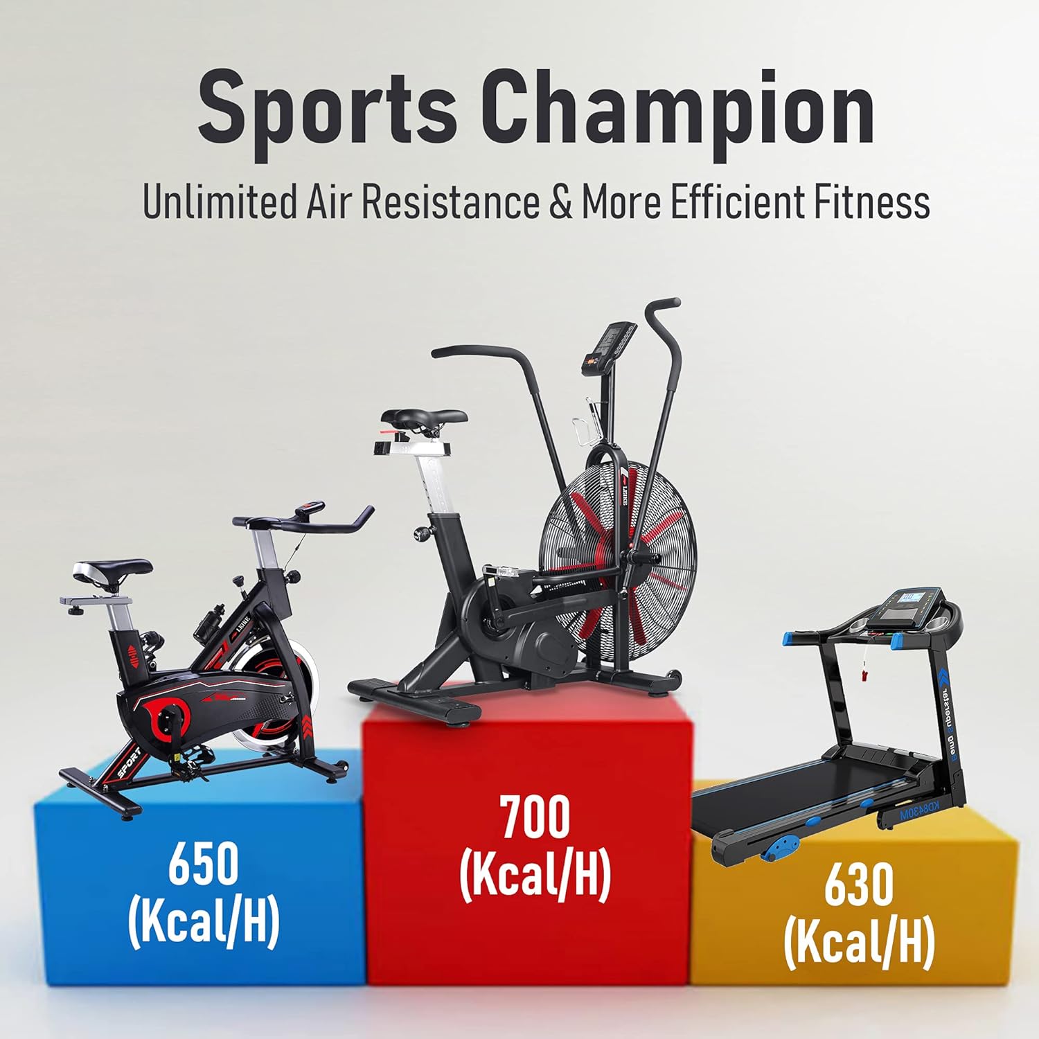 Exercise Bike Indoor Cycling Stationary Bicycle Air Resistance k7p