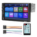 Single Din Car Stereo 7 Inch LCD Touchscreen Monitor BT MP5 Player Car Receiver Support TFUSBAUX-IN Mobile Phone Link Hands-Free Calling Reverse Picture Steering Wheel Control