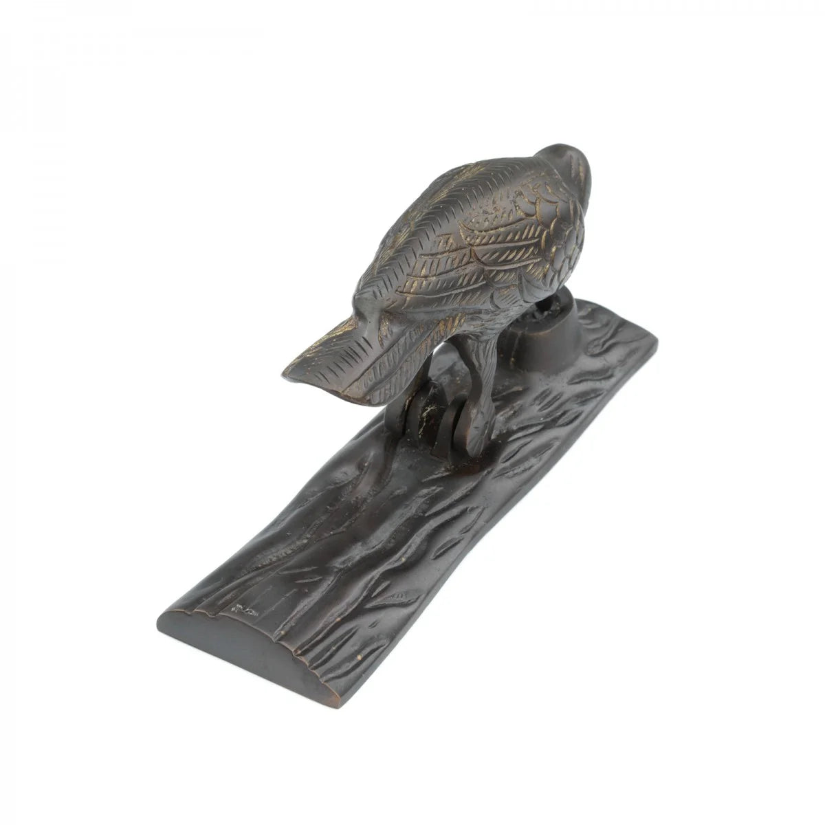 Door Knocker for Front Door 6.5in Antique Brass Woodpecker a7