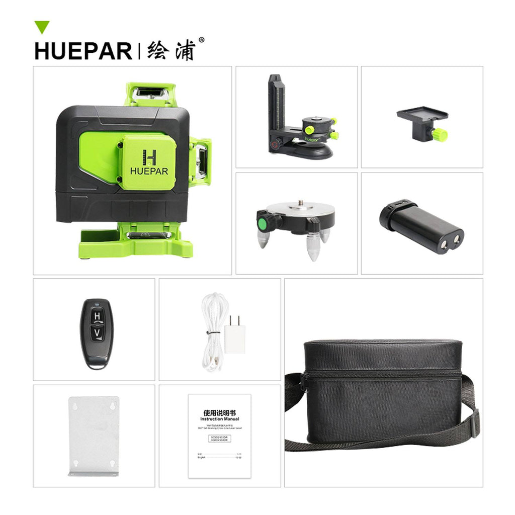 Green Laser Level 16 Line Self Leveling A7