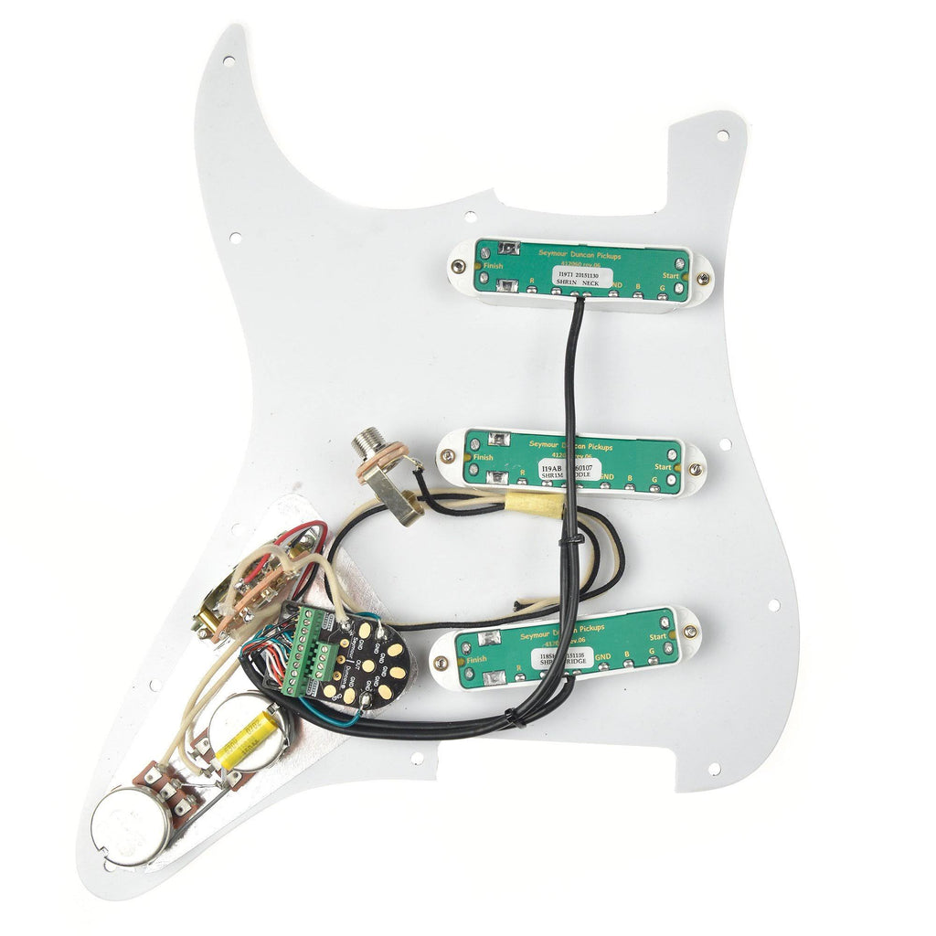 Triple Rails Loaded Pickguard White k7