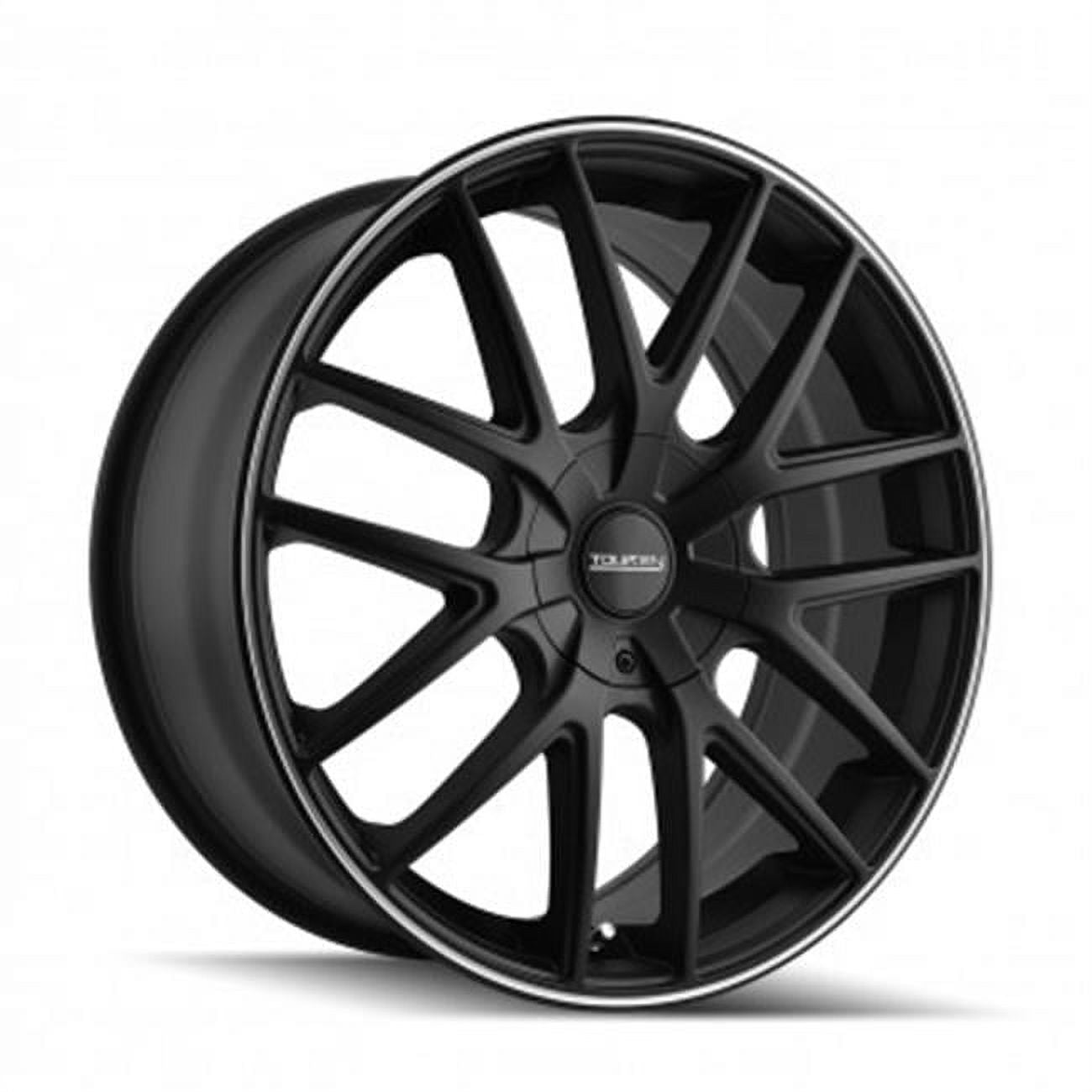 Touren  5-114.3- 5-120 PCD Tr60 Matte Black Machined Ring Wheel