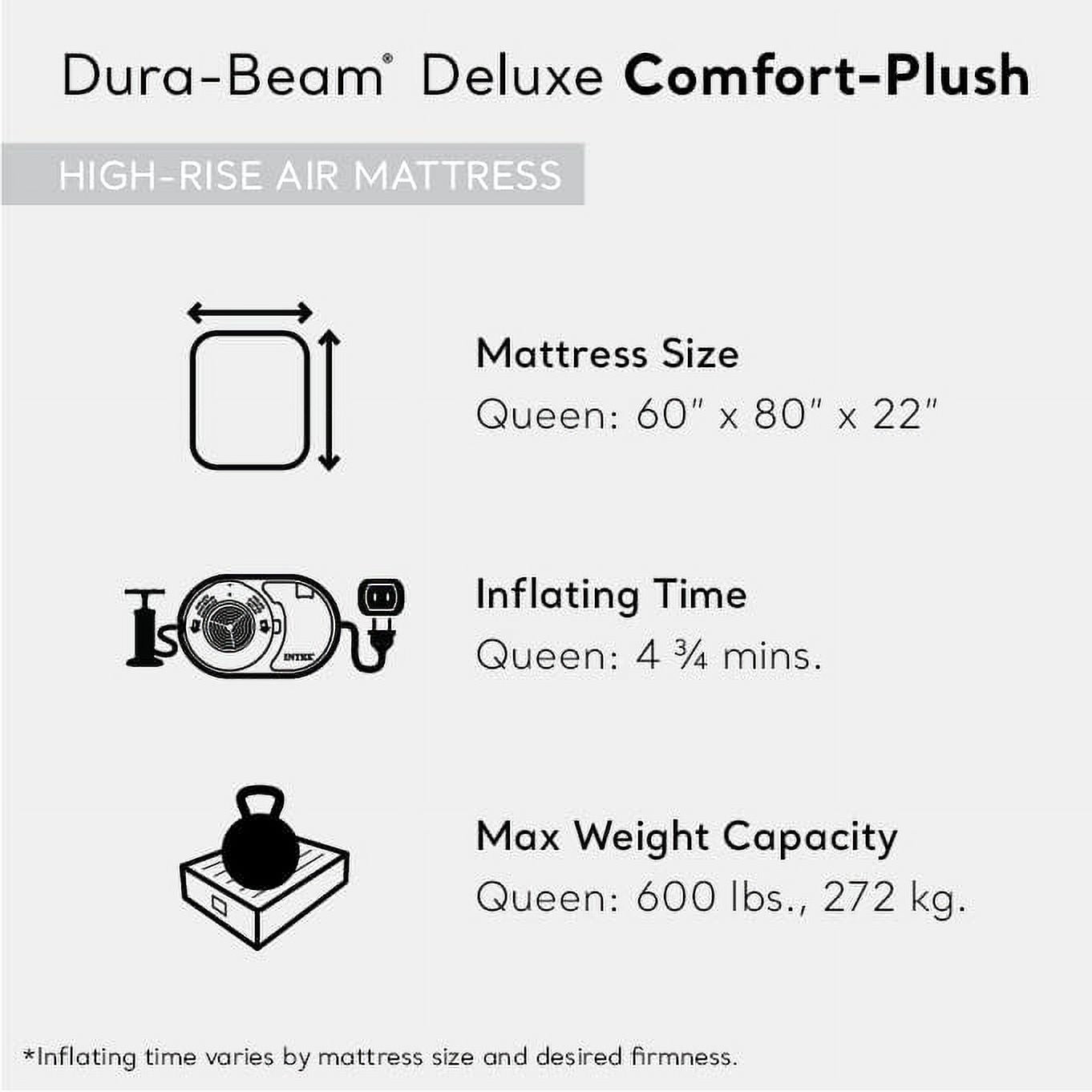 Air Mattress Queen with Built-in Electric Pump 22in Height a7