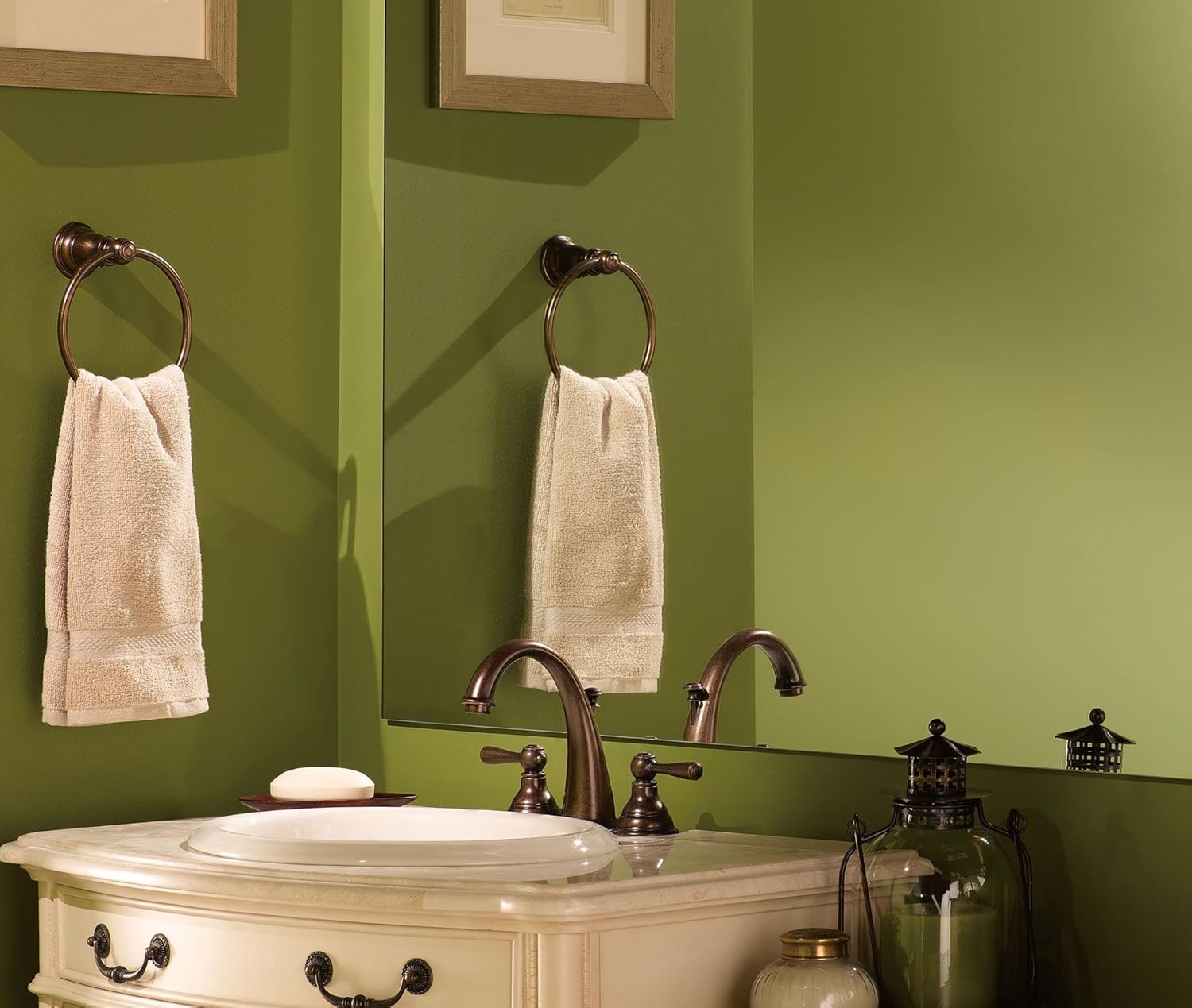 Bathroom Faucet Two-Handle High-Arc Oil Rubbed Bronze k7