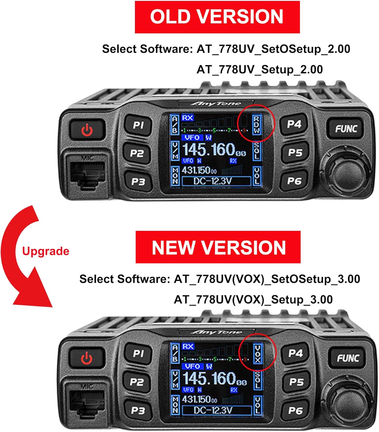 Dual Band Mobile Radio 25W VHF/UHF Vehicle Car Radio a7