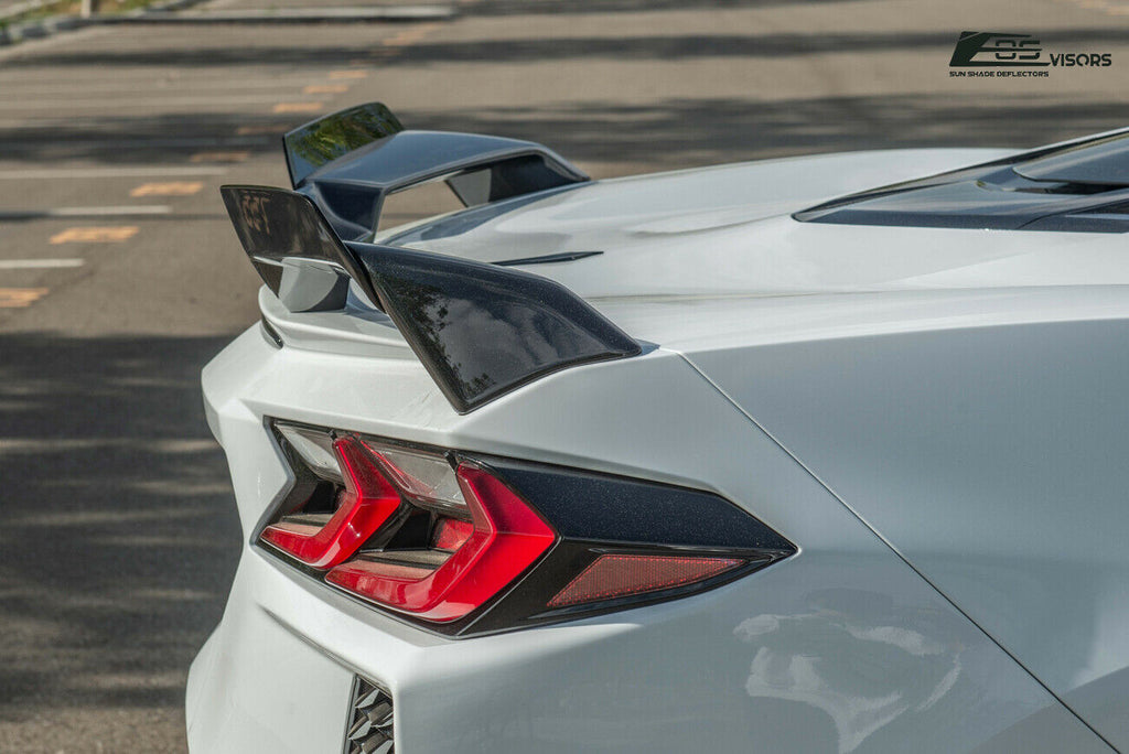 Replacement Rear Trunk Spoiler Wickers Pair for Corvette C8 A7